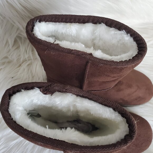 Dawgs Chocolate Faux Suede Microfiber Mid-Calf Boots SZ 6 - Picture 7 of 12